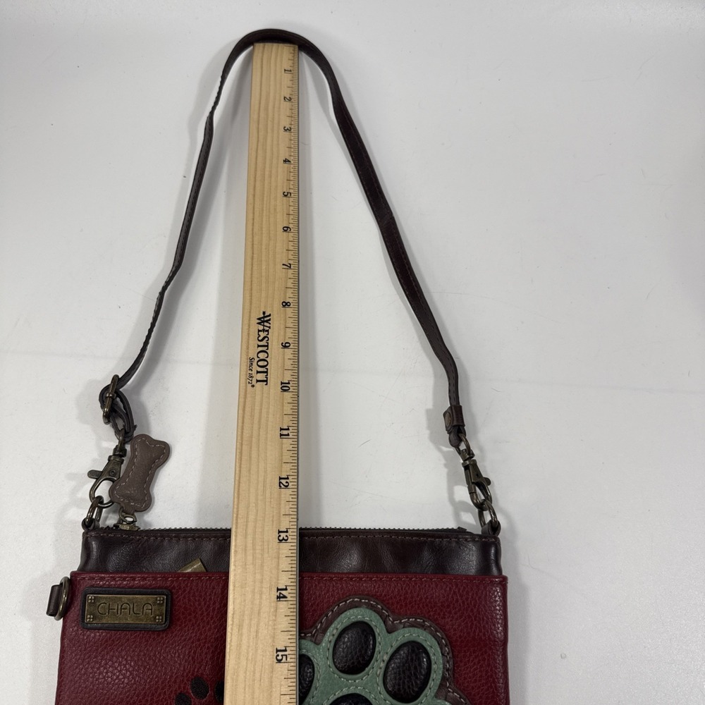 Chala Mini Paw Print purse red teal black - Picture 9 of 9